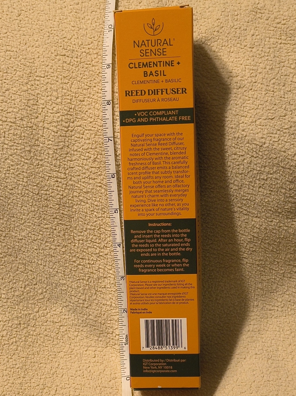 Clementine + Basil Reed Diffuser - Yellow - Picture 4 of 5